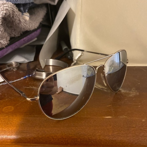 Silver Aviator Sunglasses - Picture 1 of 2